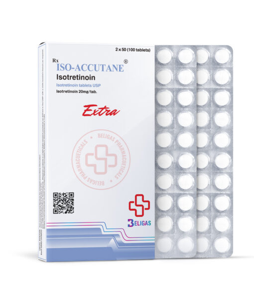 Iso-Accutane Isotretinoin 20mg 100 tabs - Beligas