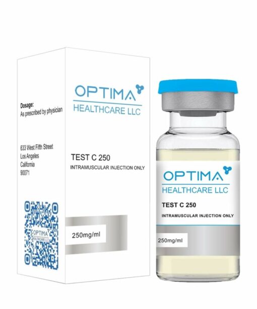 Testosterone Cypionate 250mg - 10ml - Optima Healthcare